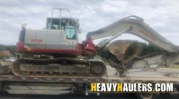 Shipping a Takeuchi excavator.