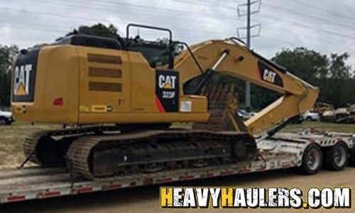 Hauling a Caterpillar 323 excavator to Albuquerque, NM.