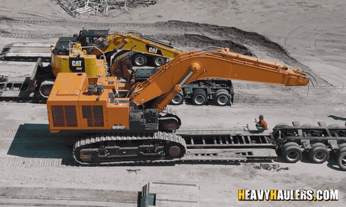 Transporting an Excavator Super Load