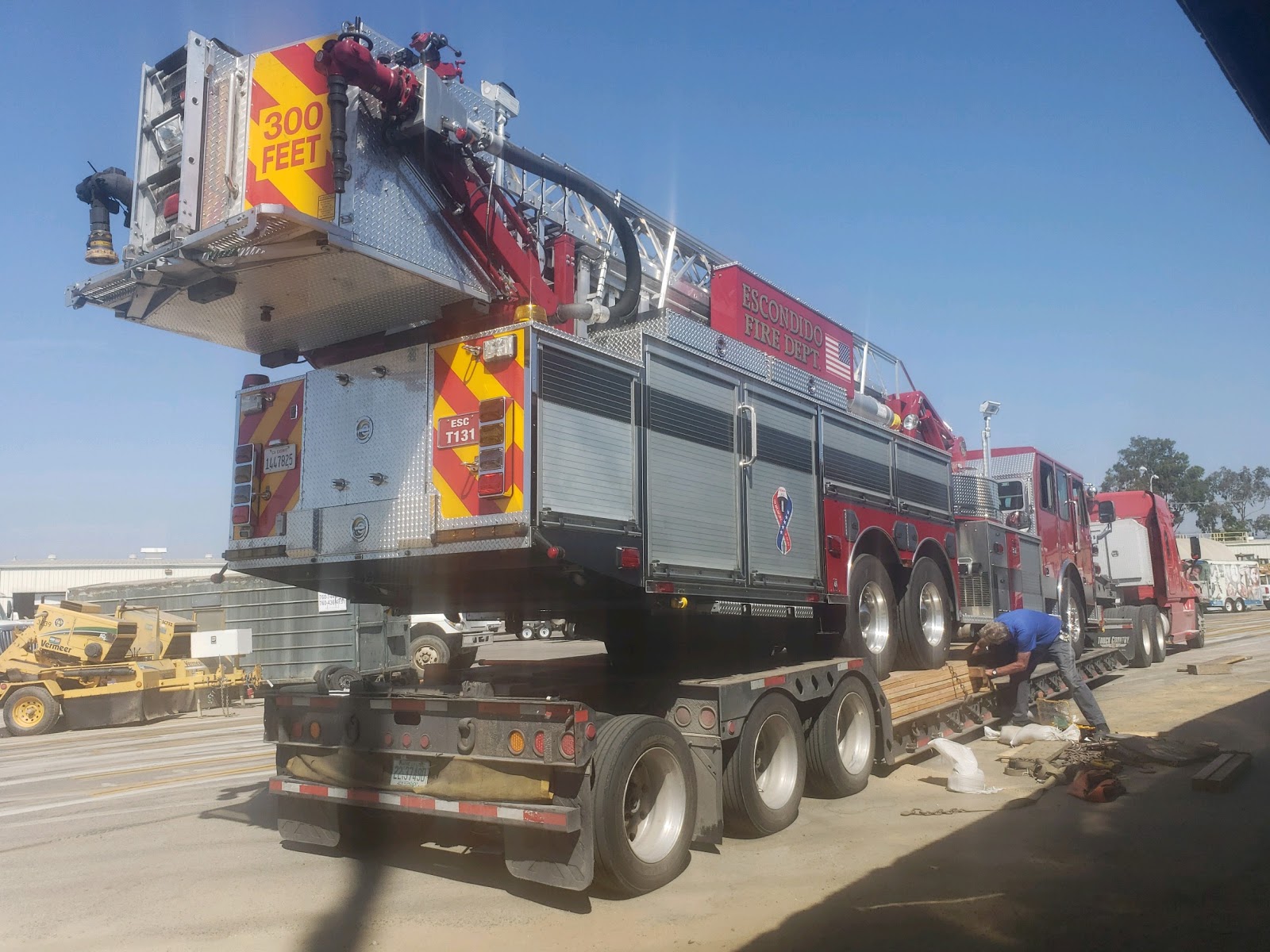 towing a fire truck