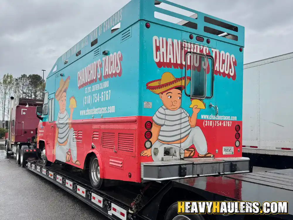 Shipping a food truck.