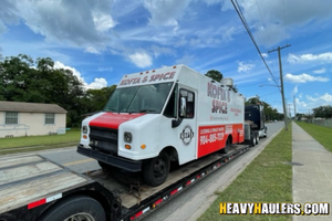 Shipping a Chevrolet food truck.