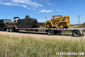 1990 Champ forklift CRL60 shipped on a step deck trailer.