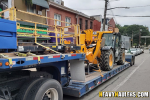 Telescopic handler transport.