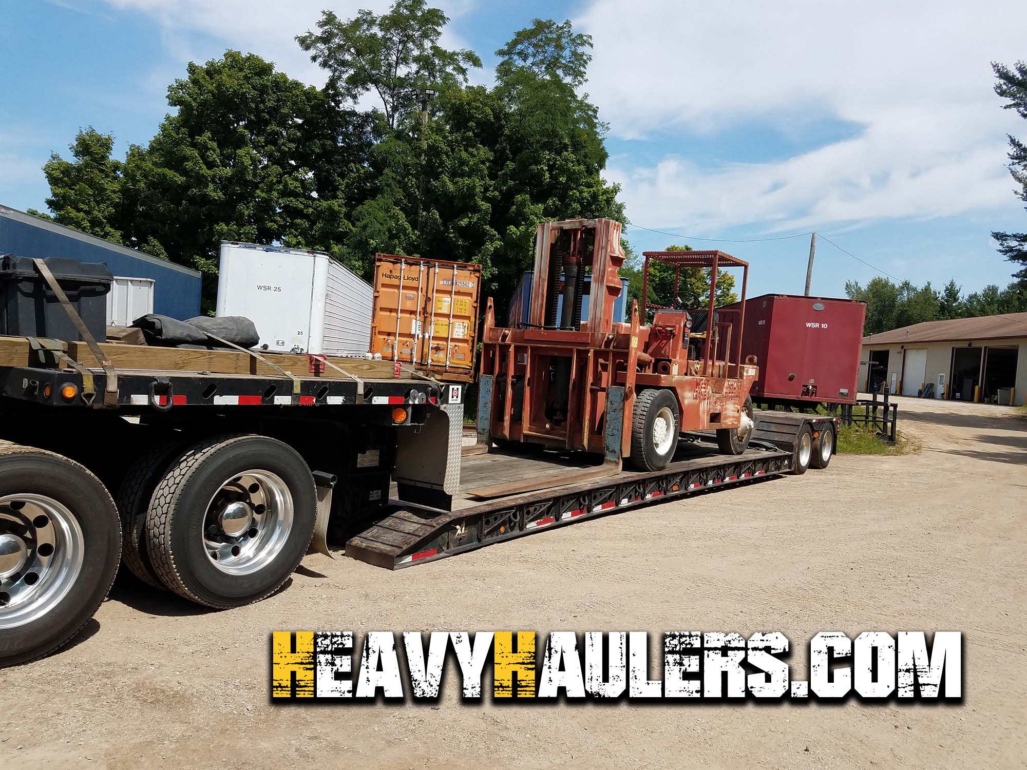 Hauling a Taylor forklift from Detroit, MI.