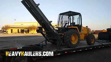 JCB forklift transport.