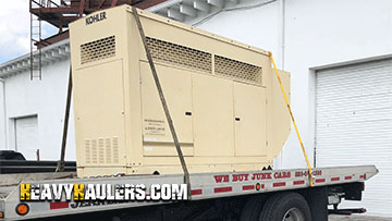 Transporting a Kohler Generator.