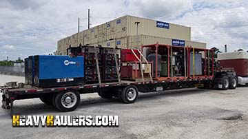 Hauling a Miller Standby Generator.