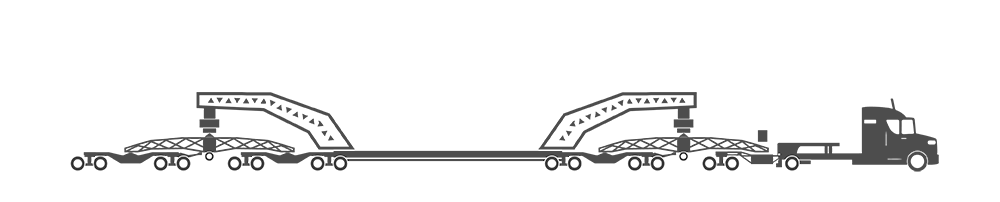 16 Axle Trailer Illustration