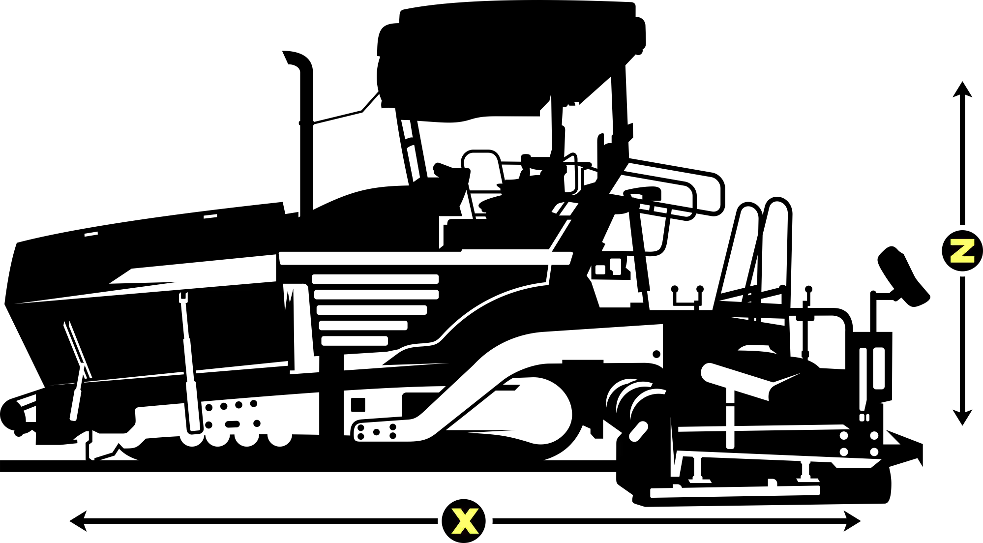 Example of equipment dimensions