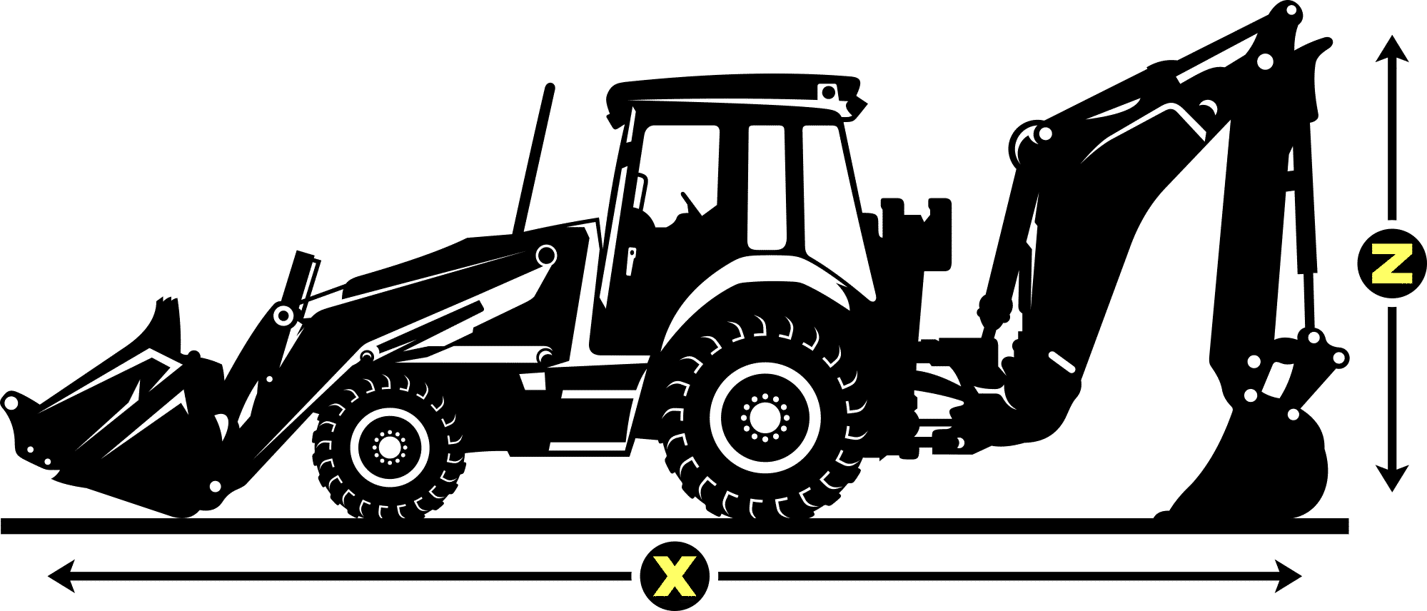 Example of equipment dimensions