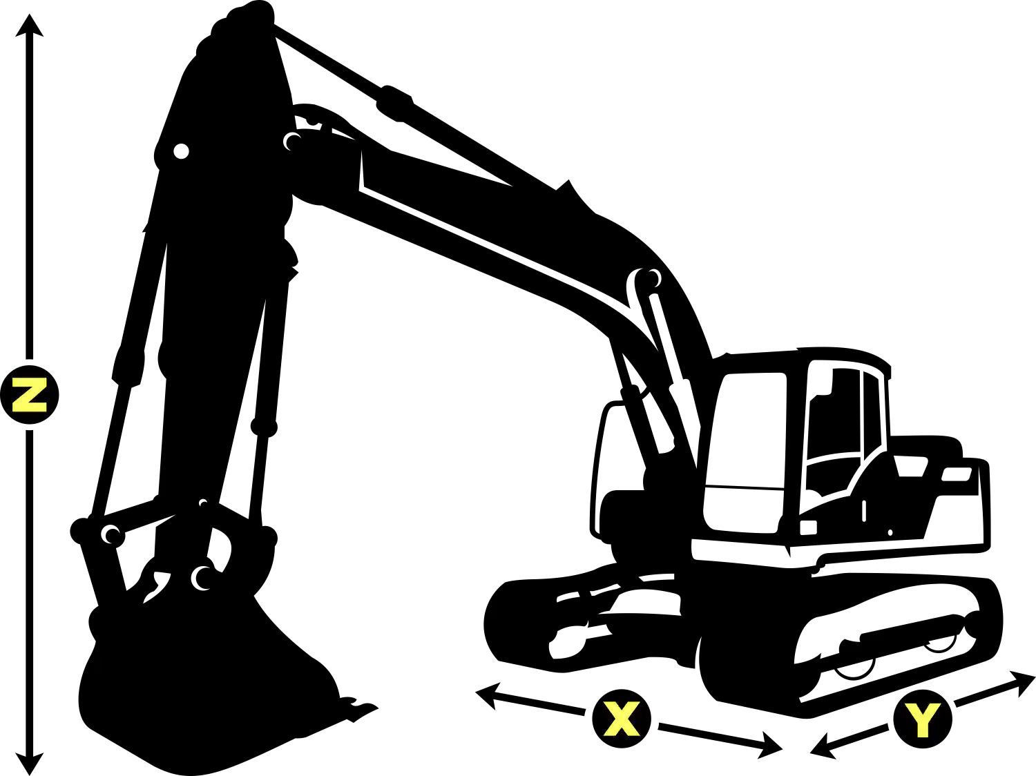 Example of equipment dimensions
