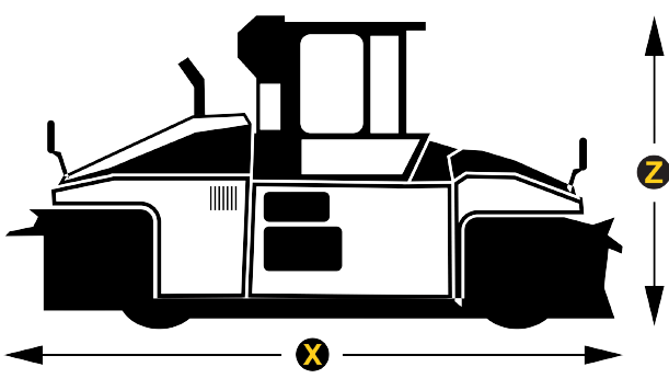 Example of equipment dimensions