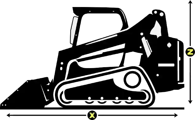 Example of equipment dimensions