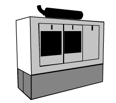 Heavy Haulers Stationary Generator Transport Illustration