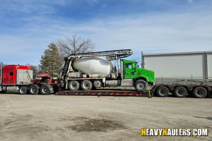 Transporting a Kenworth Mixer Truck