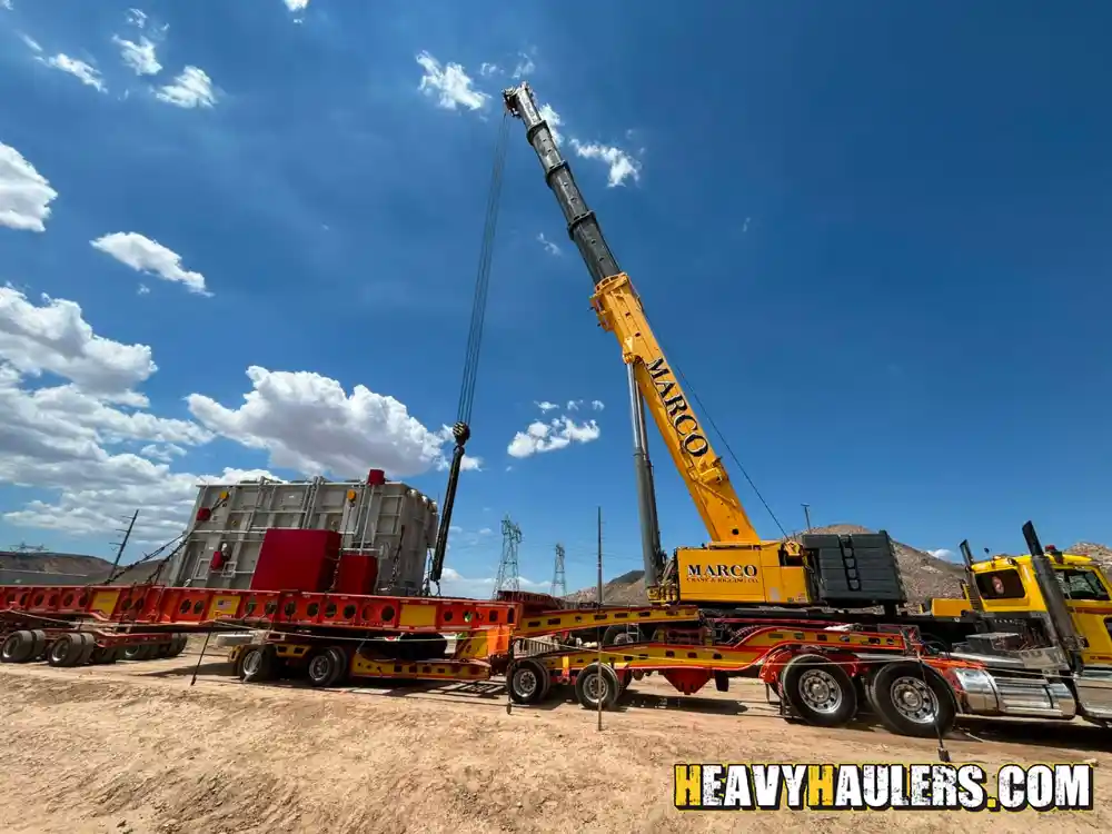 Transporting a MVA 138/34.5 kV power transformer