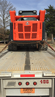 Shipping a Case backhoe