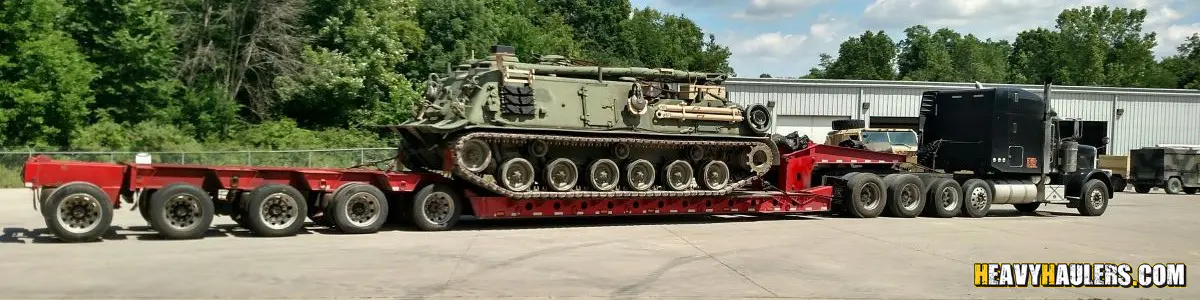 Transporting a tank