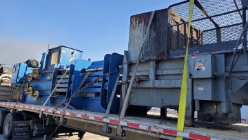 Shipping a trash compactor