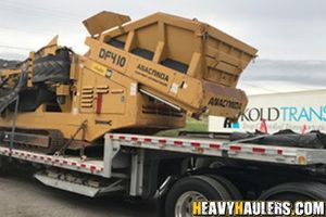 New Railroad Carts shipped on a trailer.