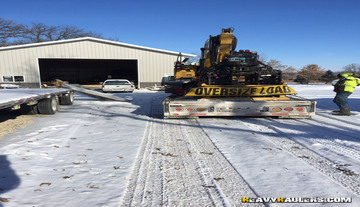 Shipping a Wide Load Caterpillar 312-D-L Bulldozer.