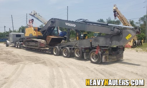 Shipping an oversize excavator to Canada.