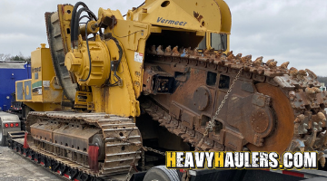 Shipping an oversize trencher