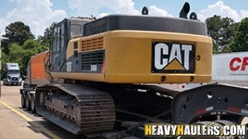 Oversize excavator haul.