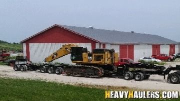 Shipping an oversize excavator.