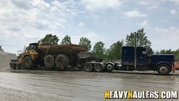 Komatsu articulated dump truck haul.