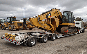 Transport of Caterpillar 335F Excavator
