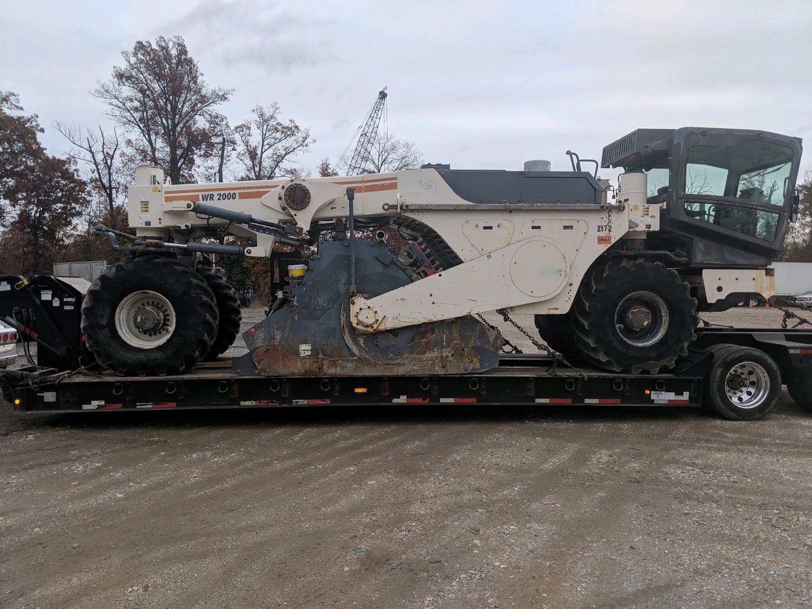 Transporting a Wirtgen WR200 from Portland, Oregon.