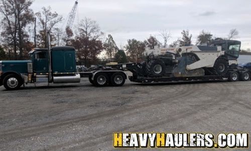 Hauling a 2004 Wirtgen WR2000 from Virginia Beach, VA.