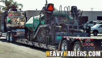 Transporting a Vogele paver from Los Angeles, CA.