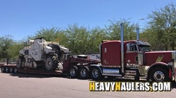 Shipping a Terex road reclaimer from Arizona.
