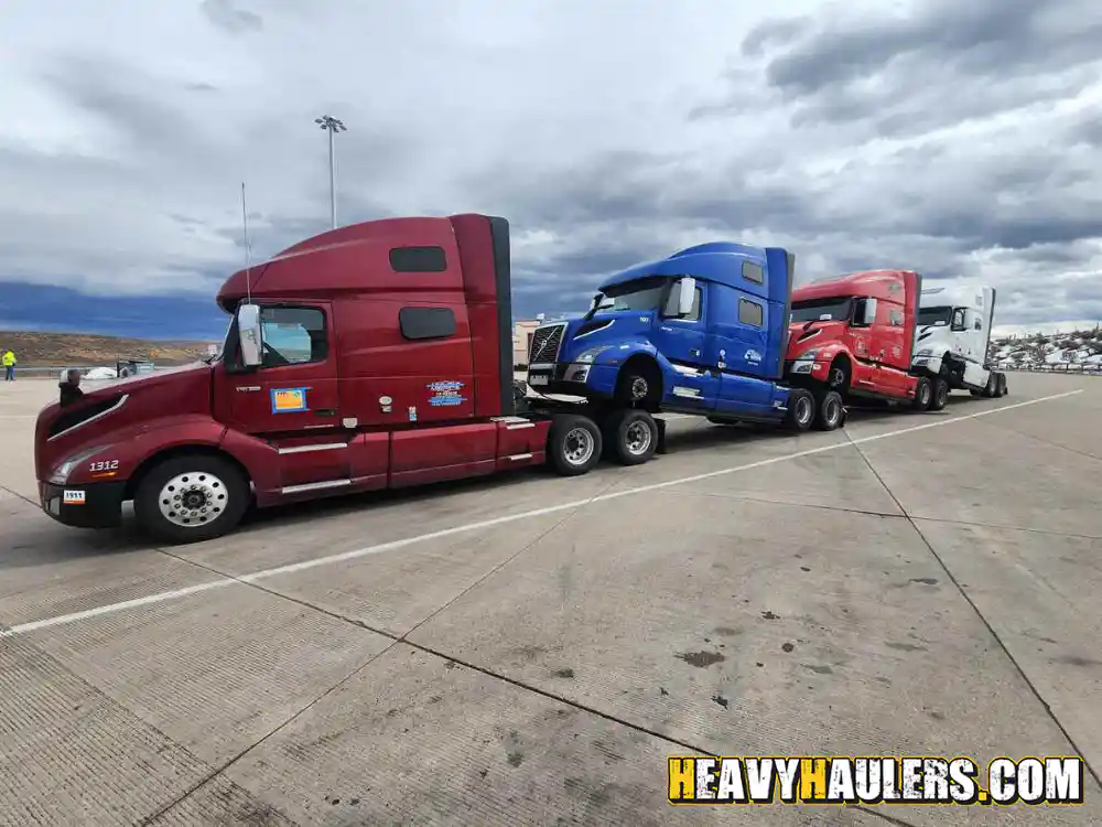 Truck transport via piggybacking