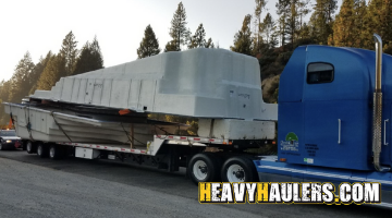 Moving a pool on a semi truck