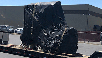 Shipping a Hydraulic Press Machine.