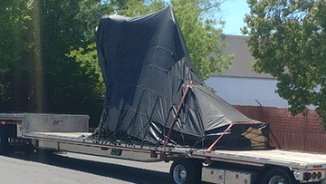 Shipping an Hauling Hydraulic Press.