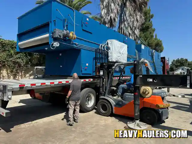 Transporting an industrial dryer