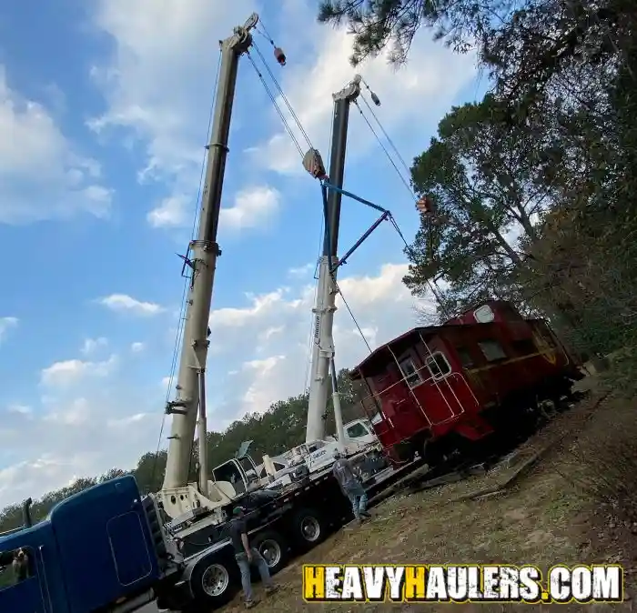 caboose being rigged