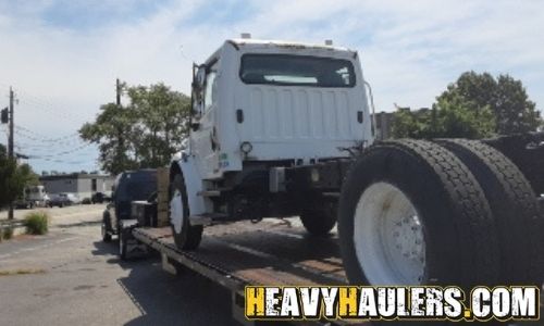 Hauling a Freightliner daycab to Atlanta, GA.