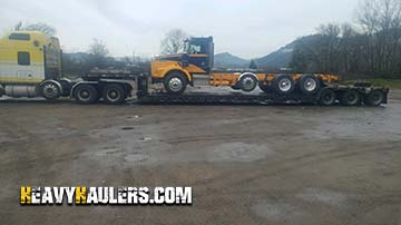 Using a 6 axle RGN to transport a Kenworth T800