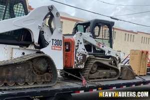 Bobcat T300 skid steer transport.