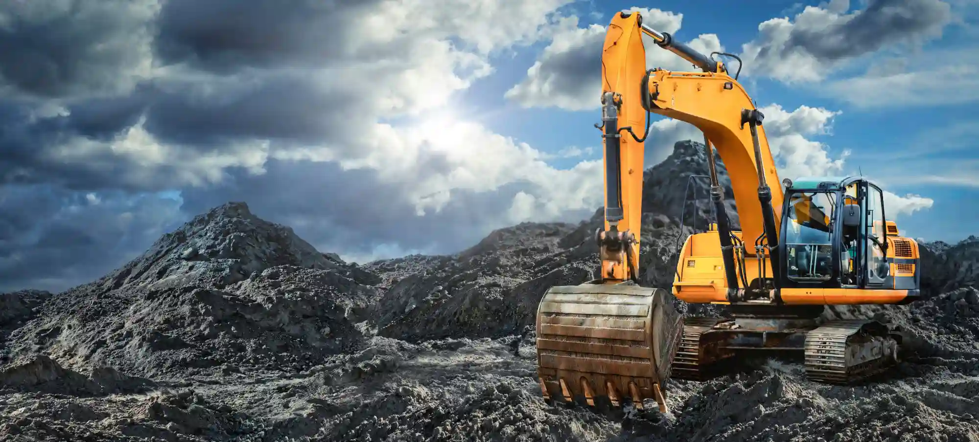 excavator background