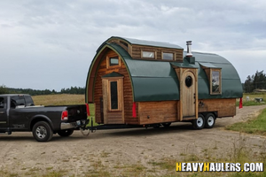 Tiny home shipped on a ferry.