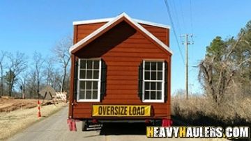 Oversize tiny home transport.