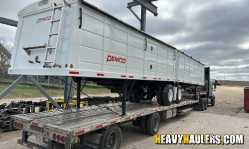 Transporting a Demco Grain Trailers to Illinois.