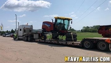 RGN trailer used for speedrower transport.